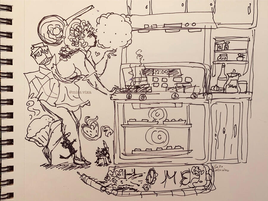 'Lovely Kitchen' Pens