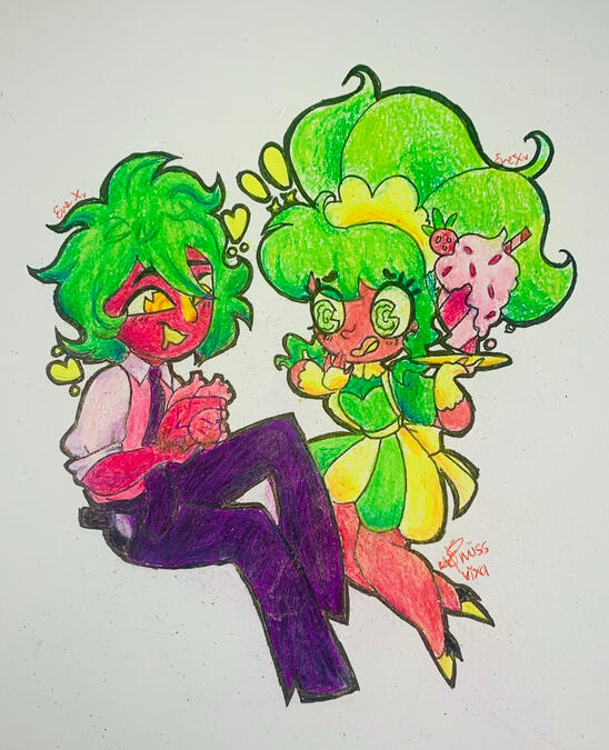 'What is that!?' (TwistedFishy) color pencils