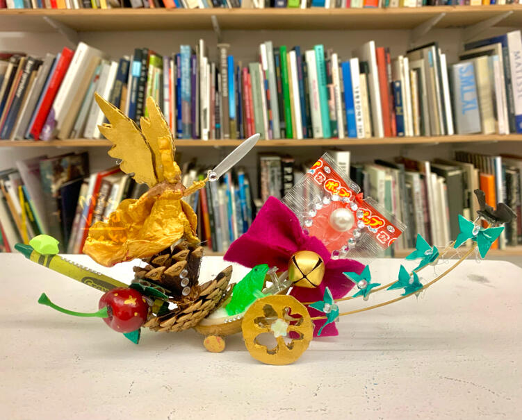 'The Golden Chariot' mixed media
